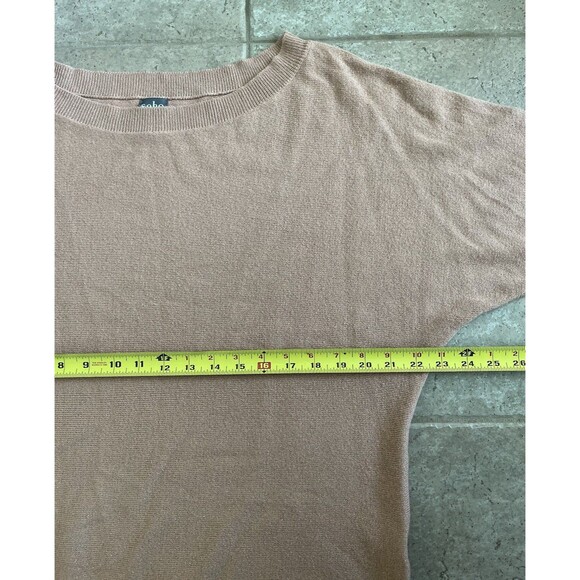 SOHO NY & Co Bat Wing Cuffed Sleeve Metallic Rose Sz Large Sweater 90’s Y2K - Picture 5 of 7